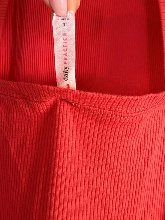 Anthropologie Red Midi Dress with Flared Hem - Picture 4 of 4